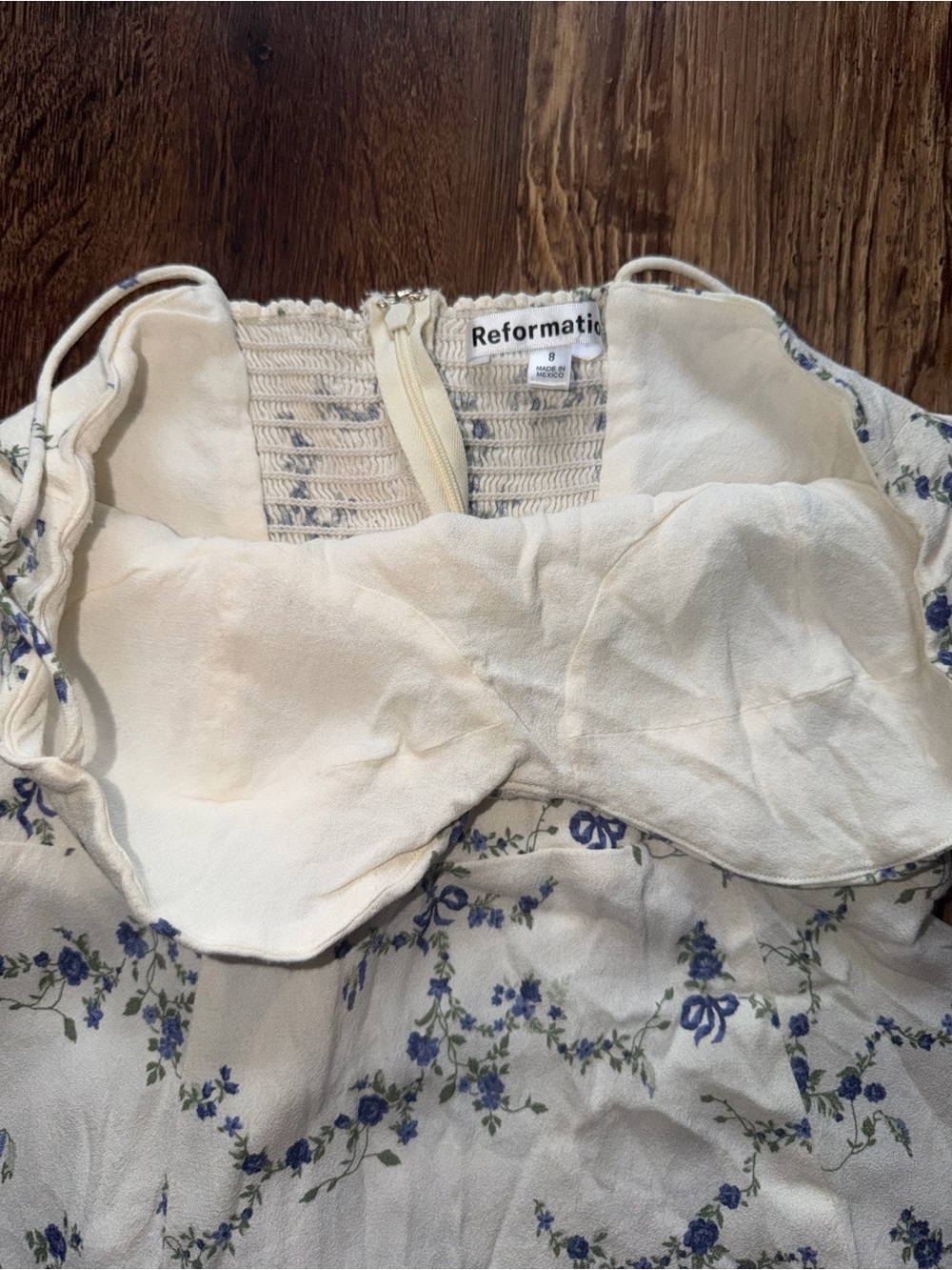 Reformation saskia floral mini dress  size 8 - Picture 5 of 6